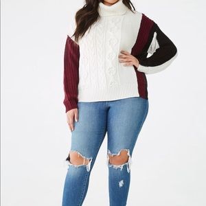 NWT Color block sweater
